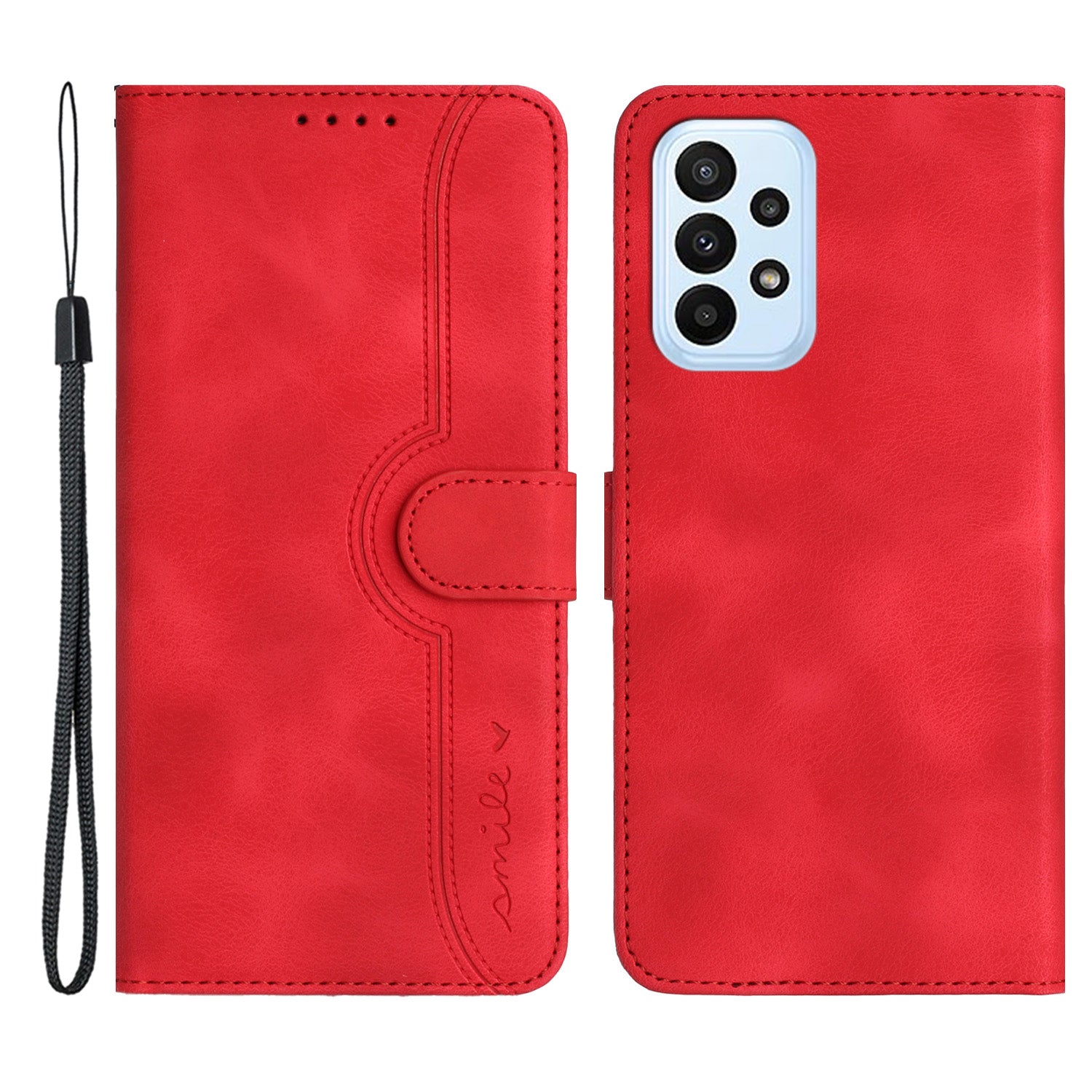 YX003 For Samsung Galaxy A53 5G Phone Shell Wallet PU Leather Imprinted Smile Pattern Phone Stand Case YX003 For Samsung Galaxy A53 5G Phone Shell Wallet PU Leather Imprinted Smile Pattern Phone Stand Case